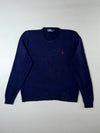Polo Ralph Lauren Navy V-Neck Sweater (XL)
