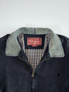 Marlboro Classics Faded Black Canvas( Leather Collar) Workwear Jacket (XL)