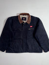 Dickies Detroit-Style Black Duck Canvas Sherpa-Lined Work Jacket (2XL)