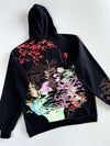 Wonderland Japanese Sakura Pagoda Graphic Hoodie (L)