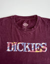 Dickies Graphic Logo Tee – Maroon w/ Multicolor Print (M)