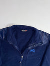 Millet Polar Fleece Full-Zip Jacket – Navy Blue with Nylon Shoulder Panels (XL)