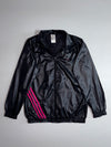 Adidas Vintage 3-Stripe Shell Jacket Black/Pink  retro shine nylon (S)