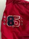 Vintage Tommy Jeans Red Full-Zip Track Pants (W:32) (L:40)