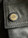 AJS Distressed Black Leather Belted Field Riding Jackets Jacket ( Xl/2XL)