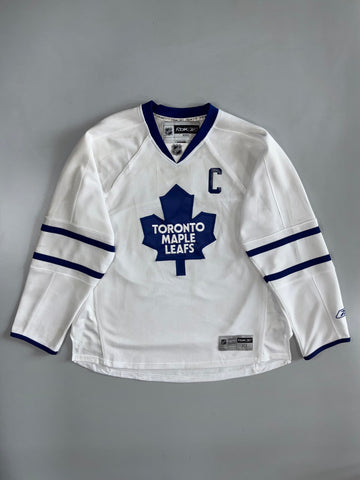 Reebok | NHL Toronto Maple Leafs Captain Hockey Jersey | White (2XL)