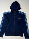 Adidas Originals Navy Blue Trefoil Zip-Up Track Hoodie (M/L)