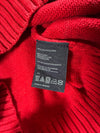 Tommy Hilfiger | Red Grey-Collar Quarter Zip Knit | (S/M)