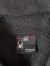 Spyder Black Knit Fleece Full-Zip Hoodie with Sleeve Spell-Out (S)