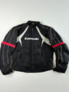 Kawasaki Black Textile Motorcycle Racing Jacket (XL)