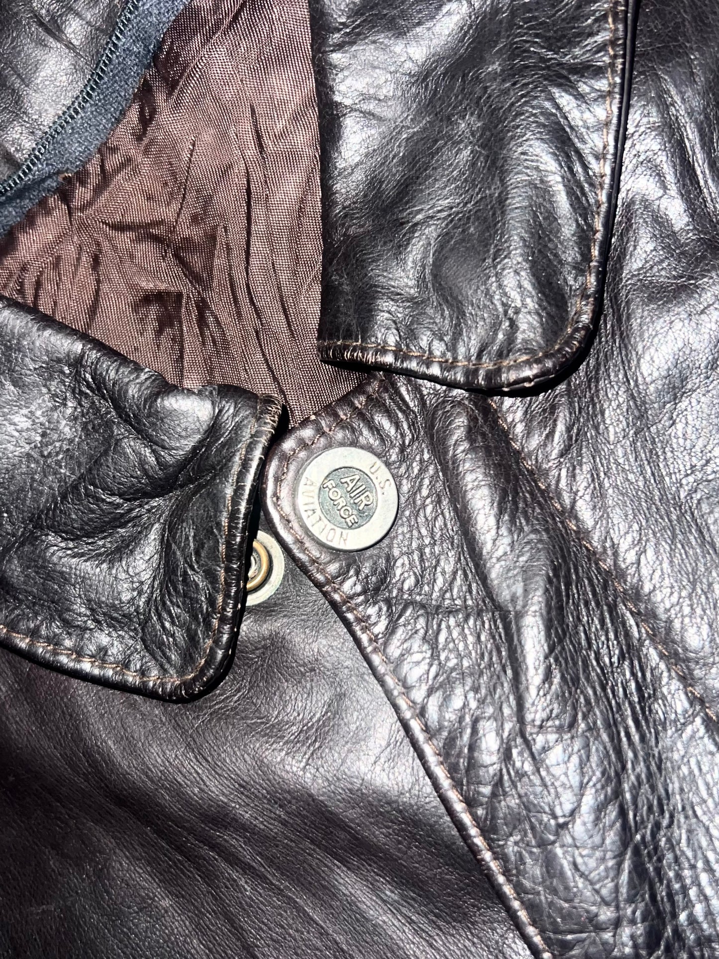 ZAIRFORCE AVIATION* Original Leather Jacket (RARE) M/L
