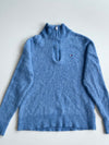 Tommy Hilfiger Blue Lambswool Quarter-Zip Sweater (XS/S)