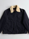 Marlboro Classics Navy Work Jacket – Sherpa Collar, Plaid Lined (XL)