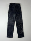 Vintage MaCadam Black Leather Straight Leg Pants (W:24) (L:40)