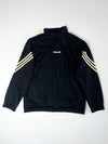 Adidas Originals Black Track Jacket Gold Stripes Trefoil Logo Size (XL)