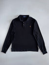 Polo Ralph Lauren | Slim Fit Gold Pony Long Sleeve Polo | Washed Black (L)