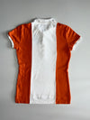 Ralph Lauren Colorblock Rugby Polo #3 RLC Skinny Fit – Orange/White (XS)