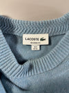 Lacoste Relaxed Fit Big Croc Knit Sweater – Sky Blue (XL)