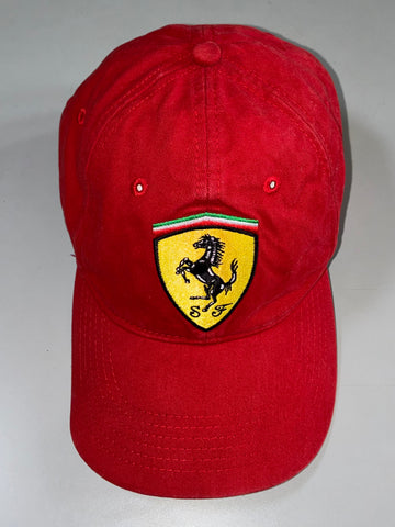 Ferrari Official Licensed Product Red Cap Scuderia Shield (Adjustable)