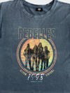 Seven Sisters “The Rebelles” 1995 World Tour Retro Graphic Acid Wash Navy T-Shirt (M)