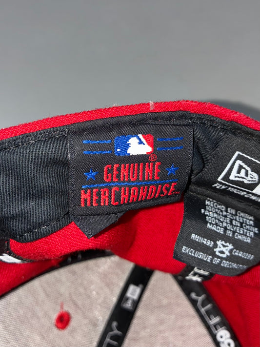 New Era NY Yankees Red/Black Fitted Cap (Adjustable)