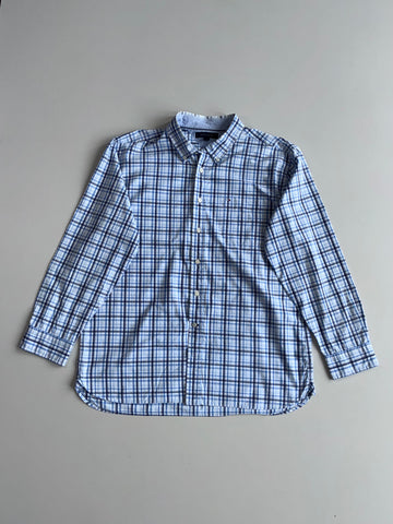 Tommy Hilfiger Blue Plaid Long Sleeve Button-Up Shirt (XL/2XL)