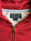 Polo Jeans Co. Ralph Lauren Crest Logo Zip Hoodie – Red (M)