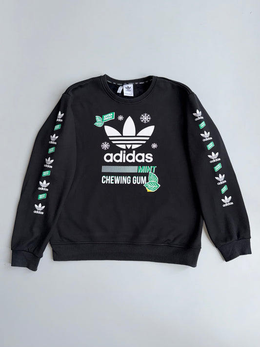 Adidas | Black Mint Chewing Gum Graphic Crewneck | (XL)