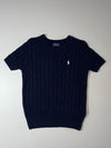 Polo Ralph Lauren | Navy Short Sleeve Cable Knit Sweater Women’s  | (XS)