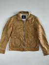 Vintage 2000s D&G Dolce & Gabbana Tan Leather Utility Jacket (XL)