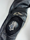 Alpinestars Black Genuine Leather Armoured Racing Pants With Slider (W:34|L:39)