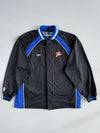 Vintage Reebok Philadelphia 76ers NBA Team Jacket – Black & Royal Blue (2XL)