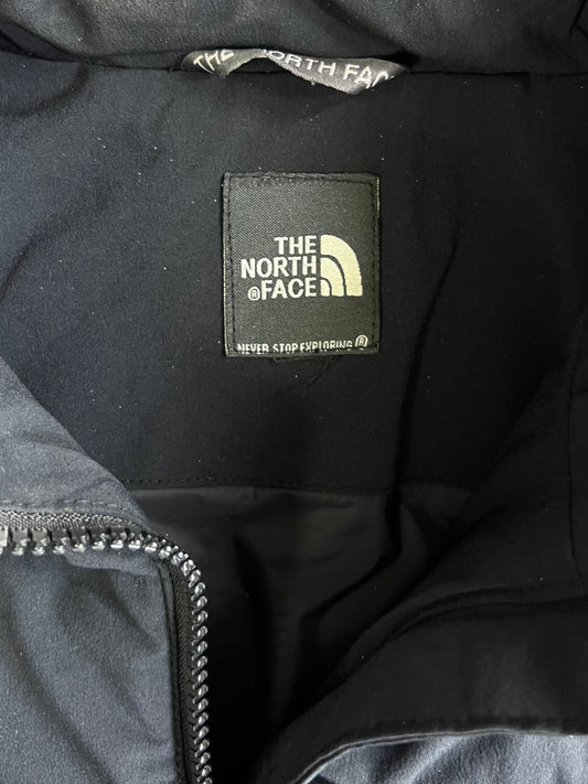 The North Face Black Quilted Puffer Detachable hood Jacket (M)