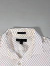 Banana Republic White Dot Print Slim Flex Fit Stretch Shirt – (S)
