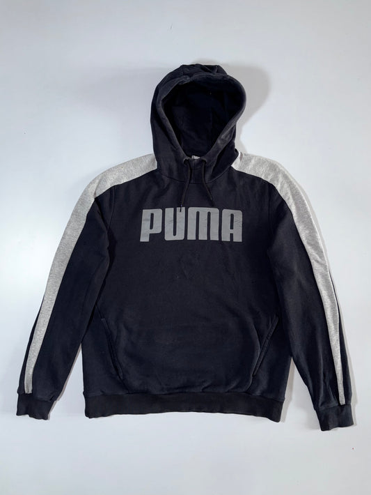 Puma Colorblock Hoodie Black Grey (XL)