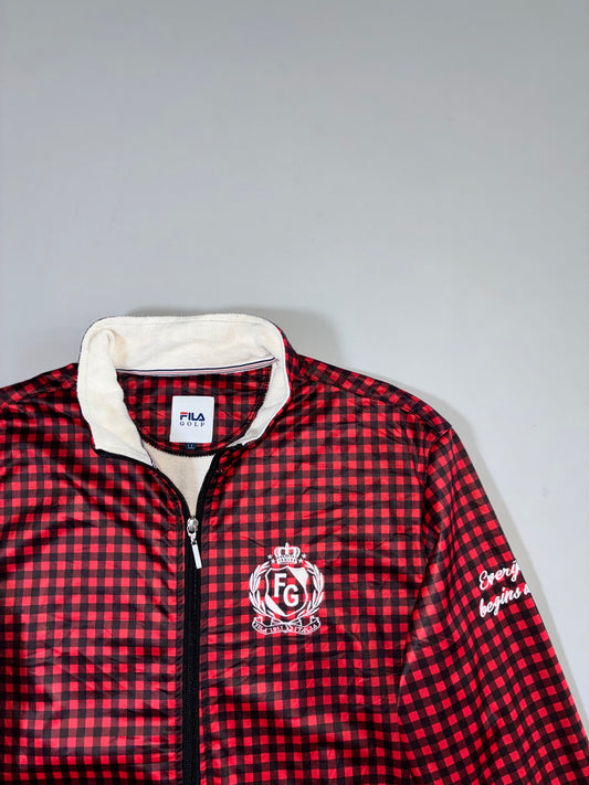 Fila Golf Checkered Sherpa-Collar Jacket (L)