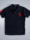 Polo Ralph Lauren Black Big Pony Polo | Red Embroidery (M)