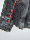 Vintage Black Leather Moto Jacket (Xl/2Xl)