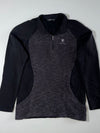 Black Yak Black & Charcoal Quarter-Zip Fleece Pullover – 95 (S)