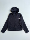 The North Face Women's Black Full Zip Hoodie – Cropped Fit – (S)
