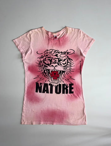 Ed Hardy by Christian Audigier “Nature” Tiger Graphic T-Shirt (S/M)