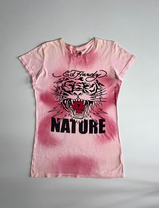 Ed Hardy by Christian Audigier “Nature” Tiger Graphic T-Shirt (S/M)