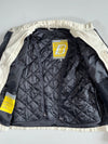 Vintage Brema Moto Cream Reflective Logo Biker Jacket (S)