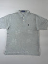 Polo Ralph Lauren Vintage Grey Pique Polo Shirt Classic Fit (XL)