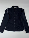 Lacoste Contrast Trim Button-Up Shirt Women’s  - Black (XS)