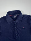 Tommy Hilfiger Classic Fit Navy Blue Logo Polo T-Shirt (L)