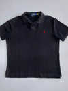 Polo Ralph Lauren Black Custom Slim Fit Polo (XL)