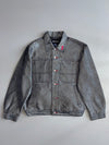 Paco Classic Styling Denim Trucker Jacket Washed Grey (L)