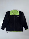 The North Face Denali Fleece Jacket (Black/Green) – Kids/Youth (M)