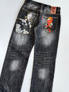 Nippon Blue Premium Original Embroidered Denim Jeans (W:30 |L:40)